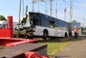 Endgueltige Bergung KVB Bus Koeln Porz P575